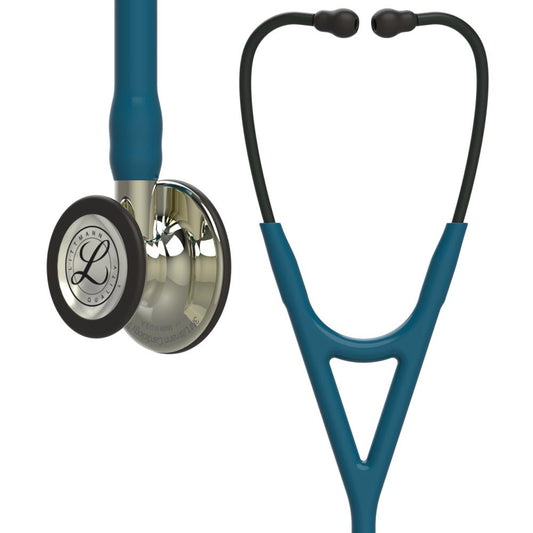 Littmann Cardiology IV EXTRA EDITION CHAMPAGNE FINISH, 6190 stetoskops KARĪBU ZILA - ŠAMPANIEŠA APDARE, 1 GAB.