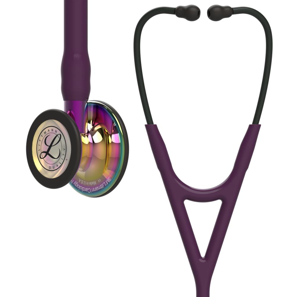 Littmann Cardiology IV EXTRA EDITION HIGH POLISH RAINBOW FINISH, 6239 stetoskops  PLŪME - VARAVĪKSNES APDARE - VIOLETS KĀTS, 1 GAB.