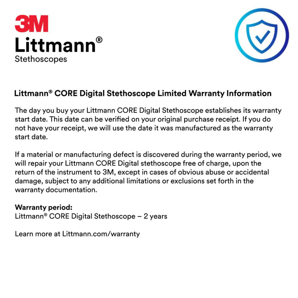 Littmann CORE digitālais stetoskops HIGH POLISH RAINBOW, 8572 MELNS - AUGSTI PULĒTA VARAVĪKSNES APDARE