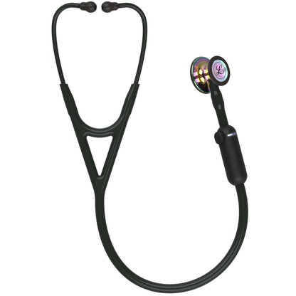 Littmann CORE digitālais stetoskops HIGH POLISH RAINBOW, 8572 MELNS - AUGSTI PULĒTA VARAVĪKSNES APDARE